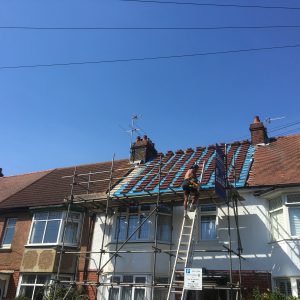 Roof complete stripped and replaced Hove 2018